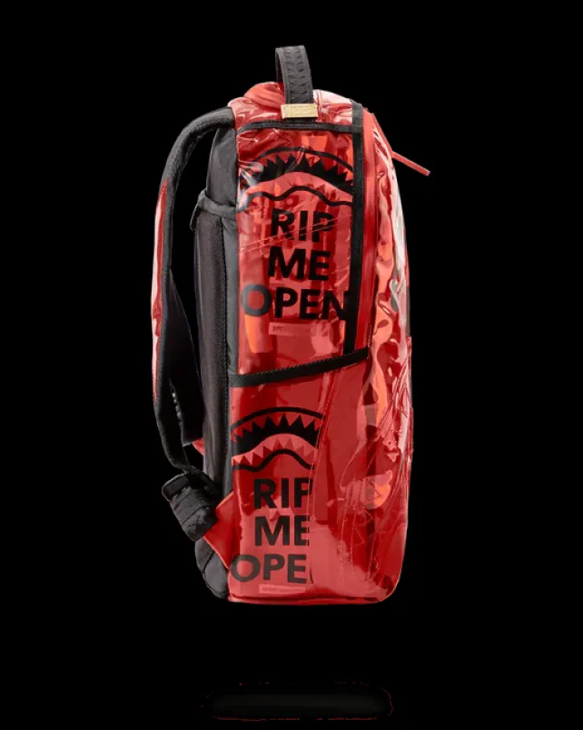 BACKPACKS>SPRAYGROUND RIP ME OPEN (RED) (VINYL)