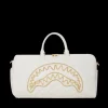 DUFFLES>SPRAYGROUND RIVIERA LE BLANC GOLD CHAIN SHARK DUFFLE