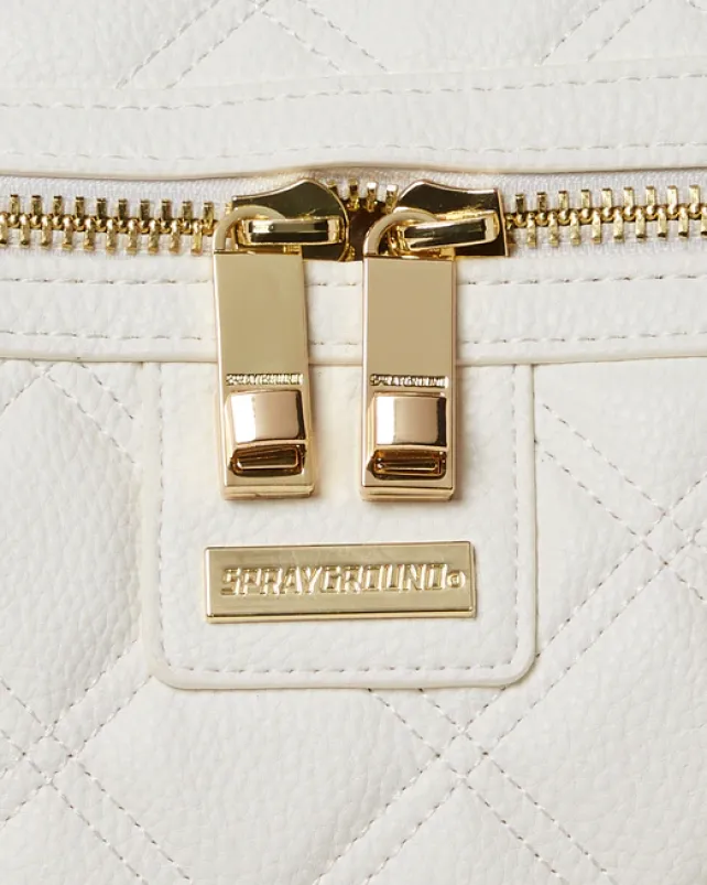DUFFLES>SPRAYGROUND RIVIERA LE BLANC GOLD CHAIN SHARK DUFFLE