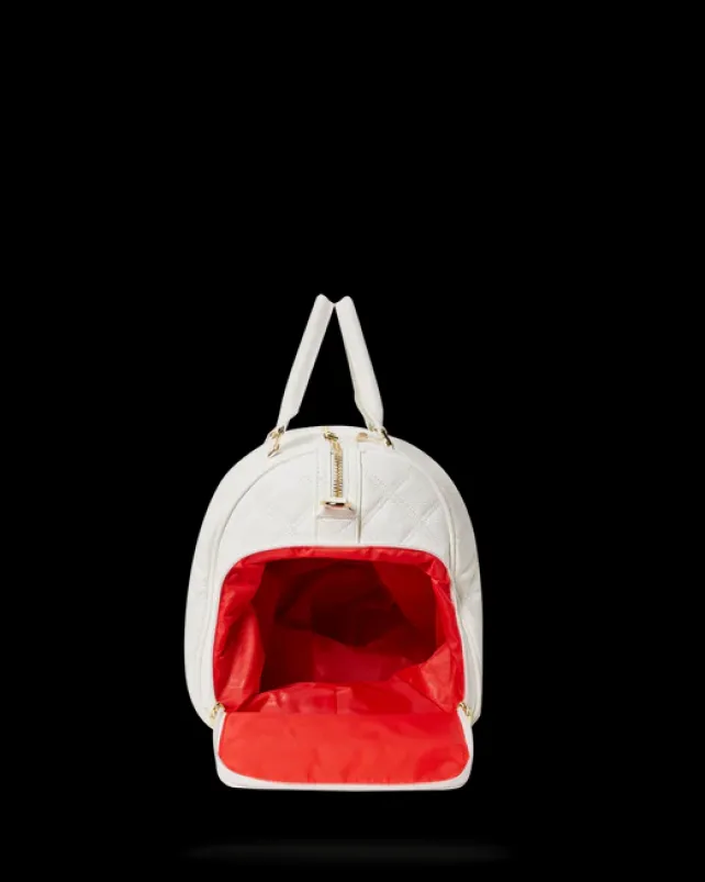 DUFFLES>SPRAYGROUND RIVIERA LE BLANC GOLD CHAIN SHARK DUFFLE