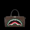 DUFFLES>SPRAYGROUND ROMEO AIR ITALIA SHARK MINI DUFFLE