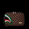 TOILETRIES AKA MONEY BAGS>SPRAYGROUND ROMEO AIR ITALIA SHARK TOILETRY BAG