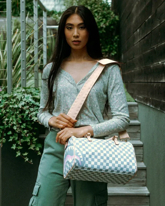 DUFFLES>SPRAYGROUND ROSE ALL DAY LA PALAIS MINI DUFFLE