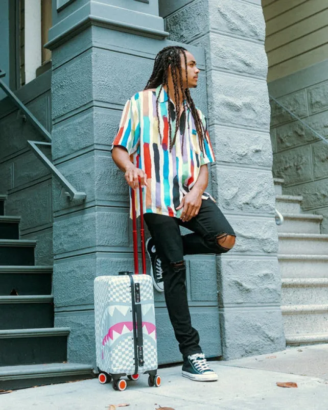 CARRY-ON LUGGAGE>SPRAYGROUND ROSE ALL DAY LA PALAIS SHARKNAUTICS HARDSHELL CARRY-ON LUGGAGE