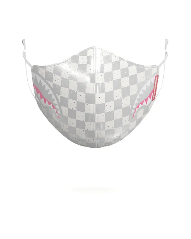 FACE MASKS>SPRAYGROUND ROSE ALL DAY VEGAN LEATHER FACE MASK