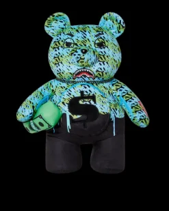 TEDDY BEAR BACKPACKS|BACKPACKS>SPRAYGROUND ROUGE THE GAWD MONEYBEAR TEDDYBEAR BACKPACK