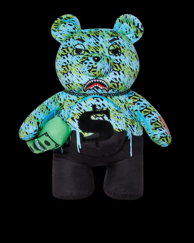 TEDDY BEAR BACKPACKS|BACKPACKS>SPRAYGROUND ROUGE THE GAWD MONEYBEAR TEDDYBEAR BACKPACK