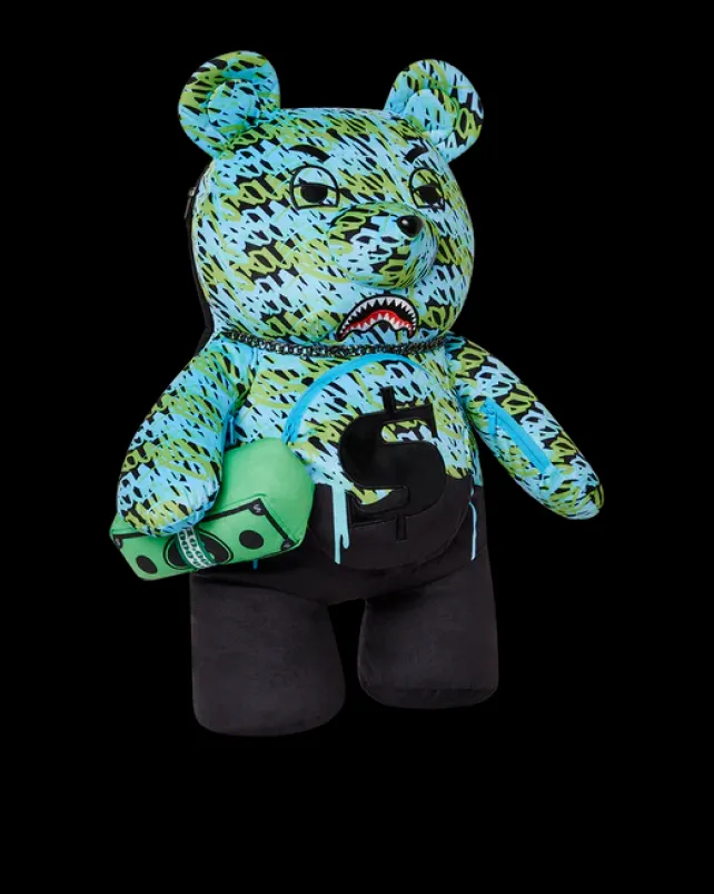 TEDDY BEAR BACKPACKS|BACKPACKS>SPRAYGROUND ROUGE THE GAWD MONEYBEAR TEDDYBEAR BACKPACK