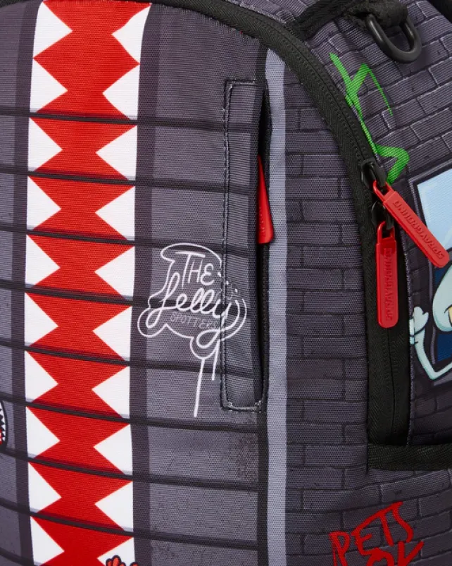 BACKPACKS>SPRAYGROUND 90s NICK VERTICAL SHARK BACKPACK (DLXR)