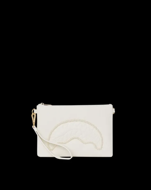 CROSSOVER CLUTCHES>SPRAYGROUND SECRET LIFE OF PEARLS CROSSOVER CLUTCH
