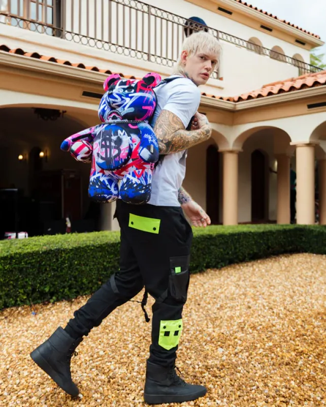 TEDDY BEAR BACKPACKS|BACKPACKS>SPRAYGROUND SHARK ATELIER MONEYBEAR TEDDYBEAR BACKPACK