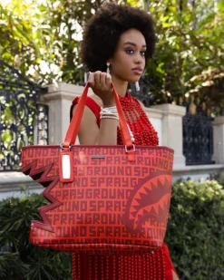 TOTES>SPRAYGROUND SHARK BITE INFARED TOTE