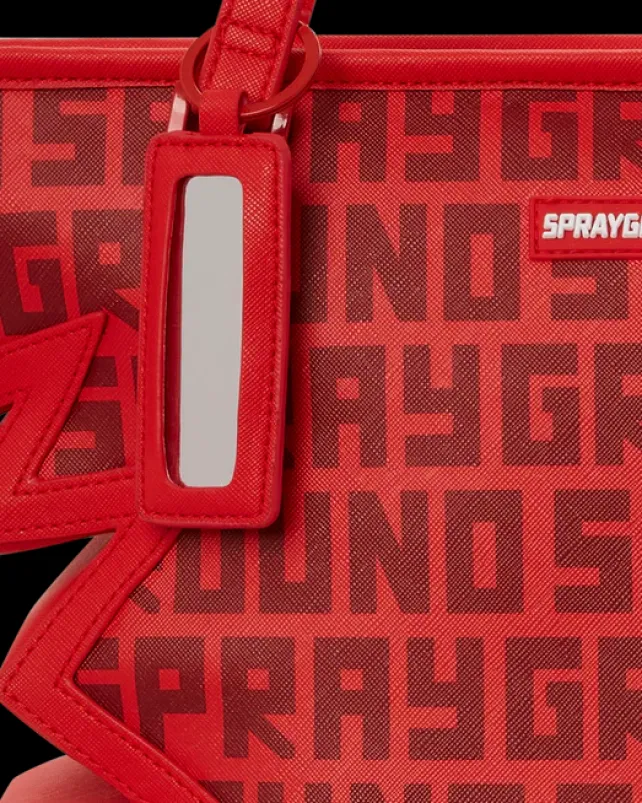 TOTES>SPRAYGROUND SHARK BITE INFARED TOTE