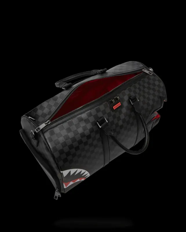 DUFFLES>SPRAYGROUND SHARK BITE SHARKS IN PARIS GRAY DUFFLE