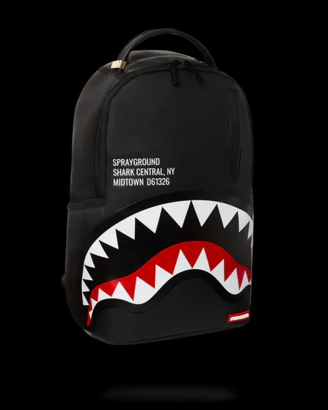 BACKPACKS>SPRAYGROUND SHARK CENTRAL (BLACK) (DLXV)