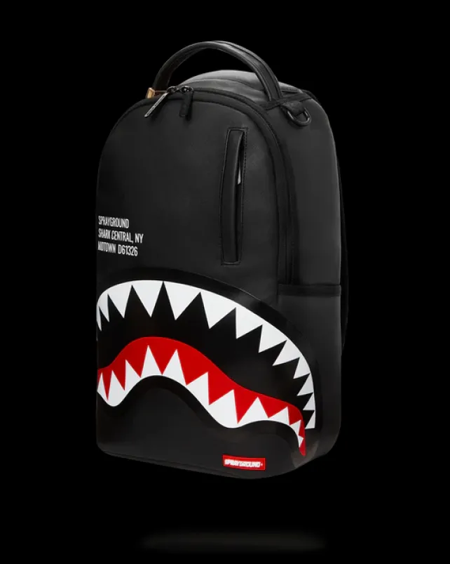 BACKPACKS>SPRAYGROUND SHARK CENTRAL (BLACK) (DLXV)