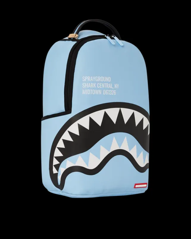 BACKPACKS>SPRAYGROUND SHARK CENTRAL (BLUE) BACKPACK (DLXV)