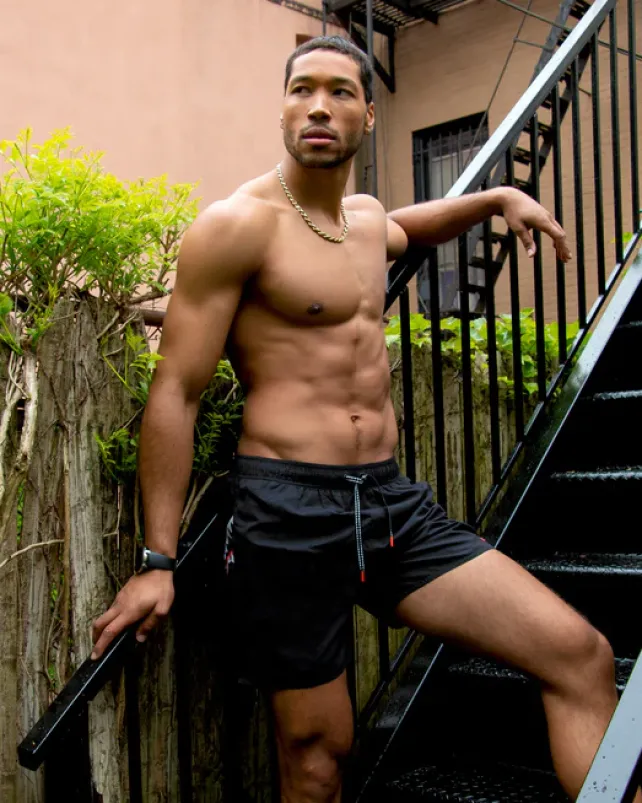 SWIMWEAR>SPRAYGROUND SHARK CENTRAL MIDNIGHT SWIM TRUNKS