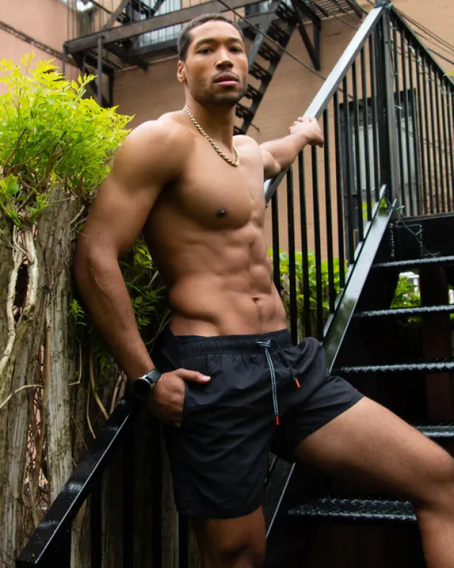 SWIMWEAR>SPRAYGROUND SHARK CENTRAL MIDNIGHT SWIM TRUNKS
