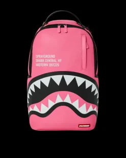 BACKPACKS>SPRAYGROUND SHARK CENTRAL (PINK) BACKPACK (DLXV)