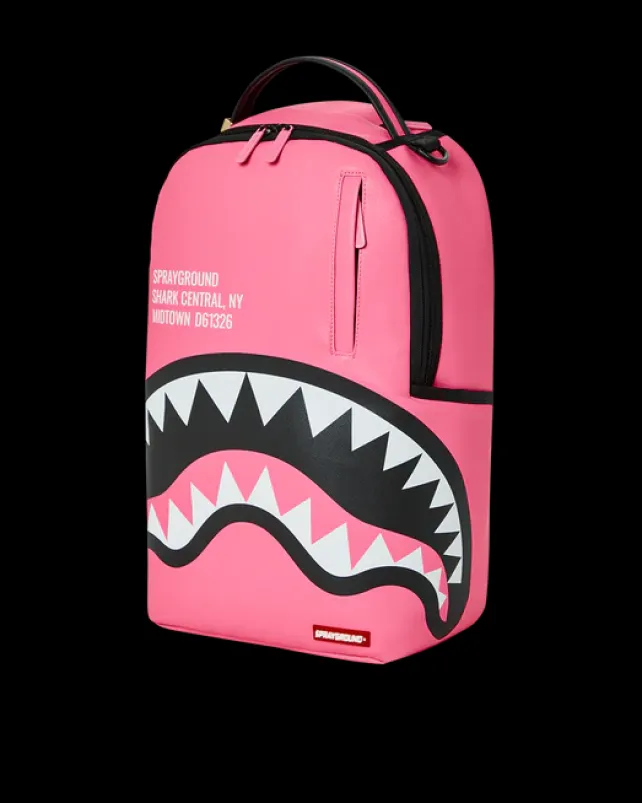 BACKPACKS>SPRAYGROUND SHARK CENTRAL (PINK) BACKPACK (DLXV)