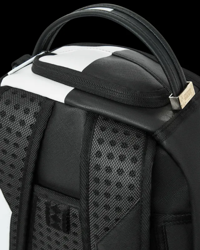 BACKPACKS>SPRAYGROUND SHARK CENTRAL SPLIT BACKPACK BLK/WHT (DLXV)