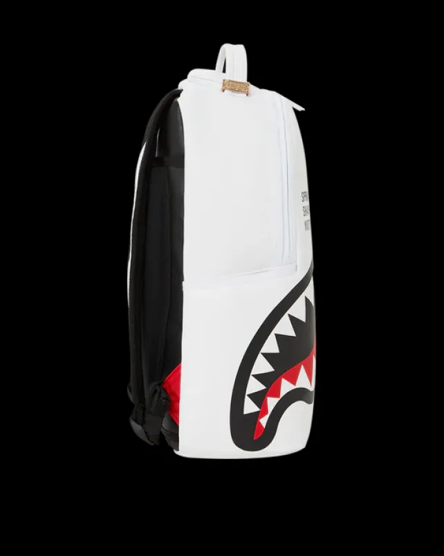 BACKPACKS>SPRAYGROUND SHARK CENTRAL (WHT) BACKPACK (DLXV)