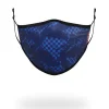 FACE MASKS>SPRAYGROUND SHARK CHECK (BLUE) FACE MASK