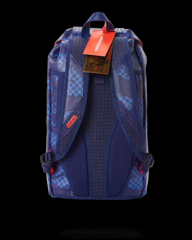 HILLS|BACKPACKS>SPRAYGROUND SHARK CHECK (BLUE) HILLS BACKPACK