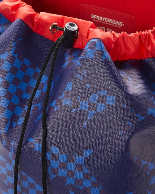 HILLS|BACKPACKS>SPRAYGROUND SHARK CHECK (BLUE) HILLS BACKPACK