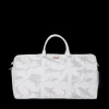 DUFFLES>SPRAYGROUND SHARK CHECK (WHITE) DUFFLE
