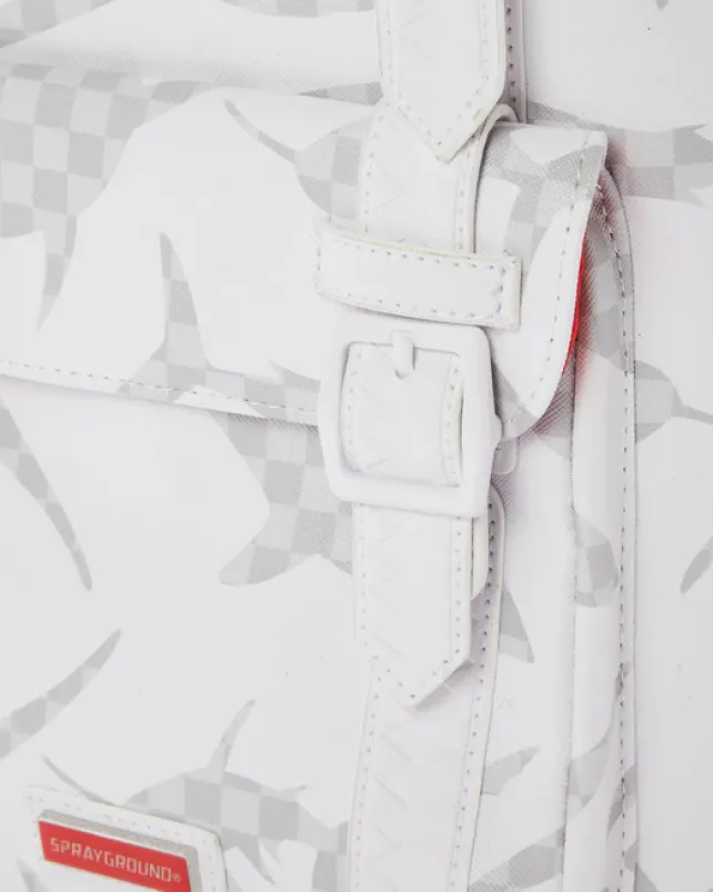 HILLS|BACKPACKS>SPRAYGROUND SHARK CHECK (WHITE) HILLS BACKPACK