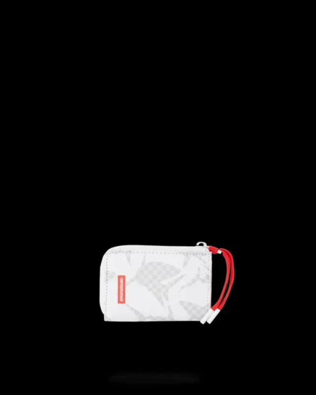 WALLETS>SPRAYGROUND SHARK CHECK (WHITE) WALLET