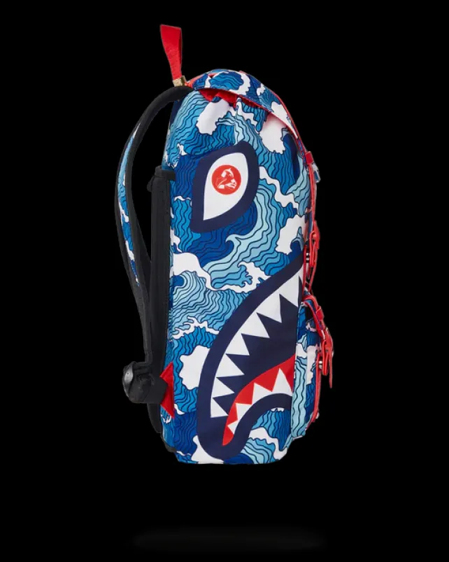 HILLS|BACKPACKS>SPRAYGROUND SHARK WAVE HILLS BACKPACK
