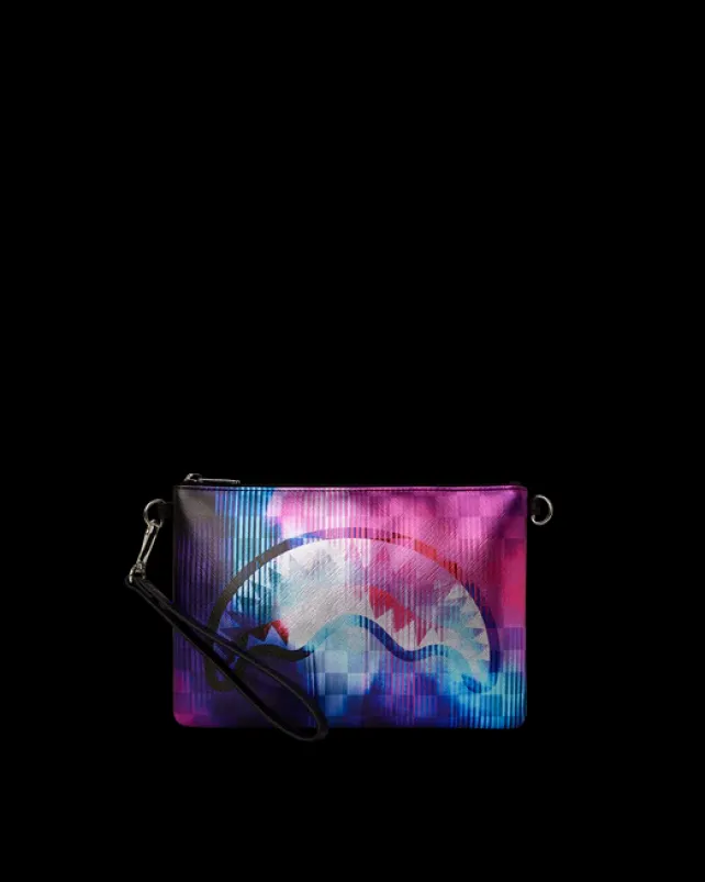 CROSSOVER CLUTCHES>SPRAYGROUND SHARKCLUB ELECTRONICA CROSSOVER CLUTCH