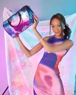 DUFFLES>SPRAYGROUND SHARKCLUB ELECTRONICA MINI DUFFLE