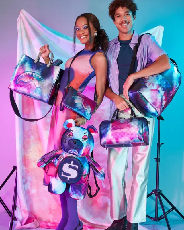 TOTES|HANDBAGS>SPRAYGROUND SHARKCLUB ELECTRONICA TORTUGA TOTE