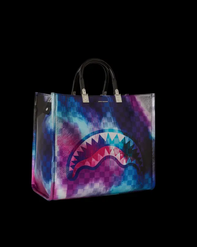 TOTES|HANDBAGS>SPRAYGROUND SHARKCLUB ELECTRONICA TORTUGA TOTE