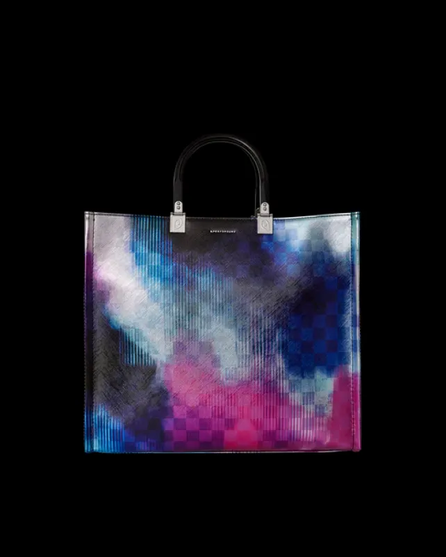 TOTES|HANDBAGS>SPRAYGROUND SHARKCLUB ELECTRONICA TORTUGA TOTE