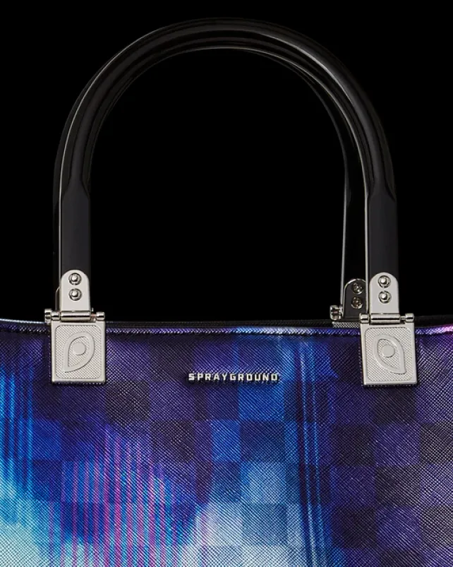 TOTES|HANDBAGS>SPRAYGROUND SHARKCLUB ELECTRONICA TORTUGA TOTE