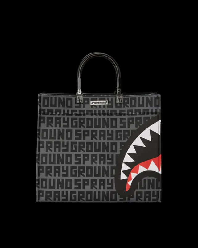 TOTES|HANDBAGS>SPRAYGROUND SHARKFINITY STEALTH PILOT TORTUGA TOTE