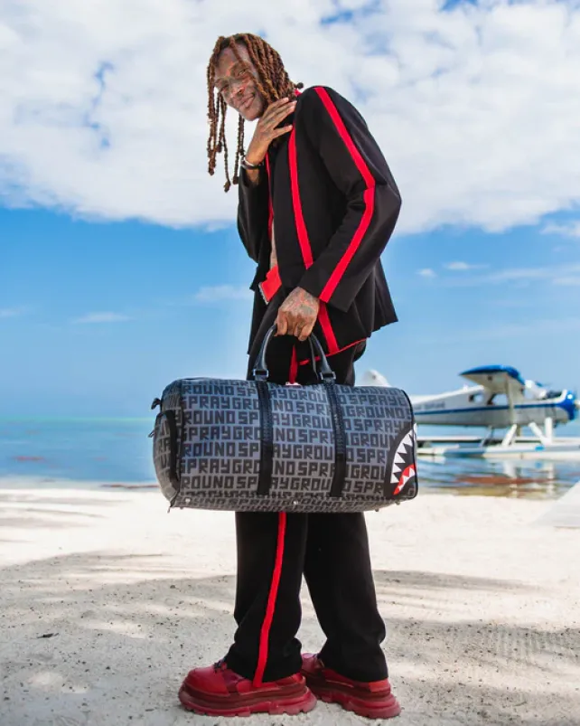 DUFFLES>SPRAYGROUND SHARKFINITY STEALTH PILOT DUFFLE