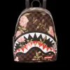 SAVAGES|BACKPACKS>SPRAYGROUND SHARKFLOWER SAVAGE BACKPACK (SMALLER MORE ELEGANT BACKPACK)