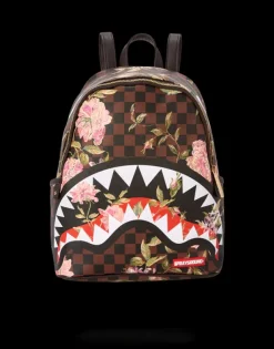 SAVAGES|BACKPACKS>SPRAYGROUND SHARKFLOWER SAVAGE BACKPACK (SMALLER MORE ELEGANT BACKPACK)