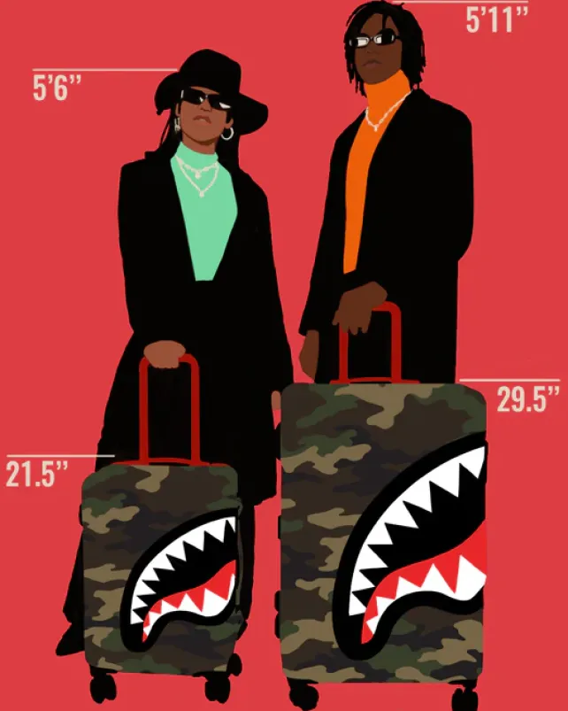 FULL-SIZE LUGGAGE>SPRAYGROUND SHARKNAUTICS (CAMO) 29.5u201d FULL-SIZE LUGGAGE