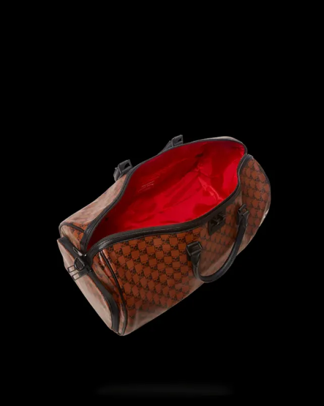 DUFFLES>SPRAYGROUND SHARKS AND SKULLS DUFFLE