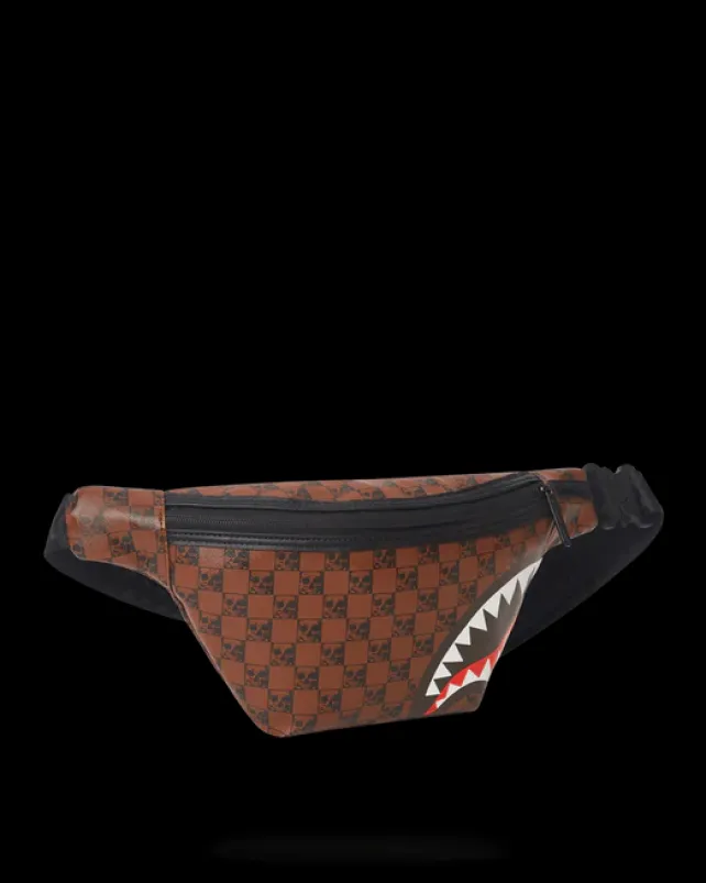 CROSSBODYS>SPRAYGROUND SHARKS AND SKULLS SAVVY CROSSBODY