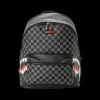 SAVAGES|BACKPACKS>SPRAYGROUND SHARKS IN PARIS (BLACK CHECKERED EDITION)