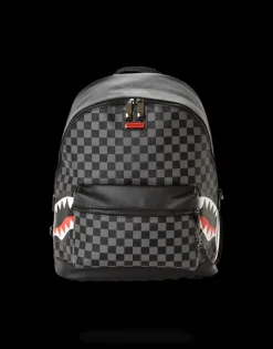 SAVAGES|BACKPACKS>SPRAYGROUND SHARKS IN PARIS (BLACK CHECKERED EDITION)