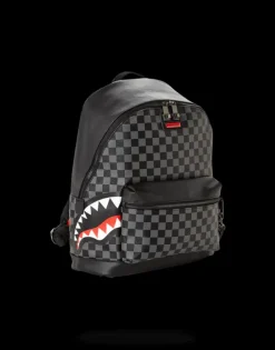 SAVAGES|BACKPACKS>SPRAYGROUND SHARKS IN PARIS (BLACK CHECKERED EDITION)